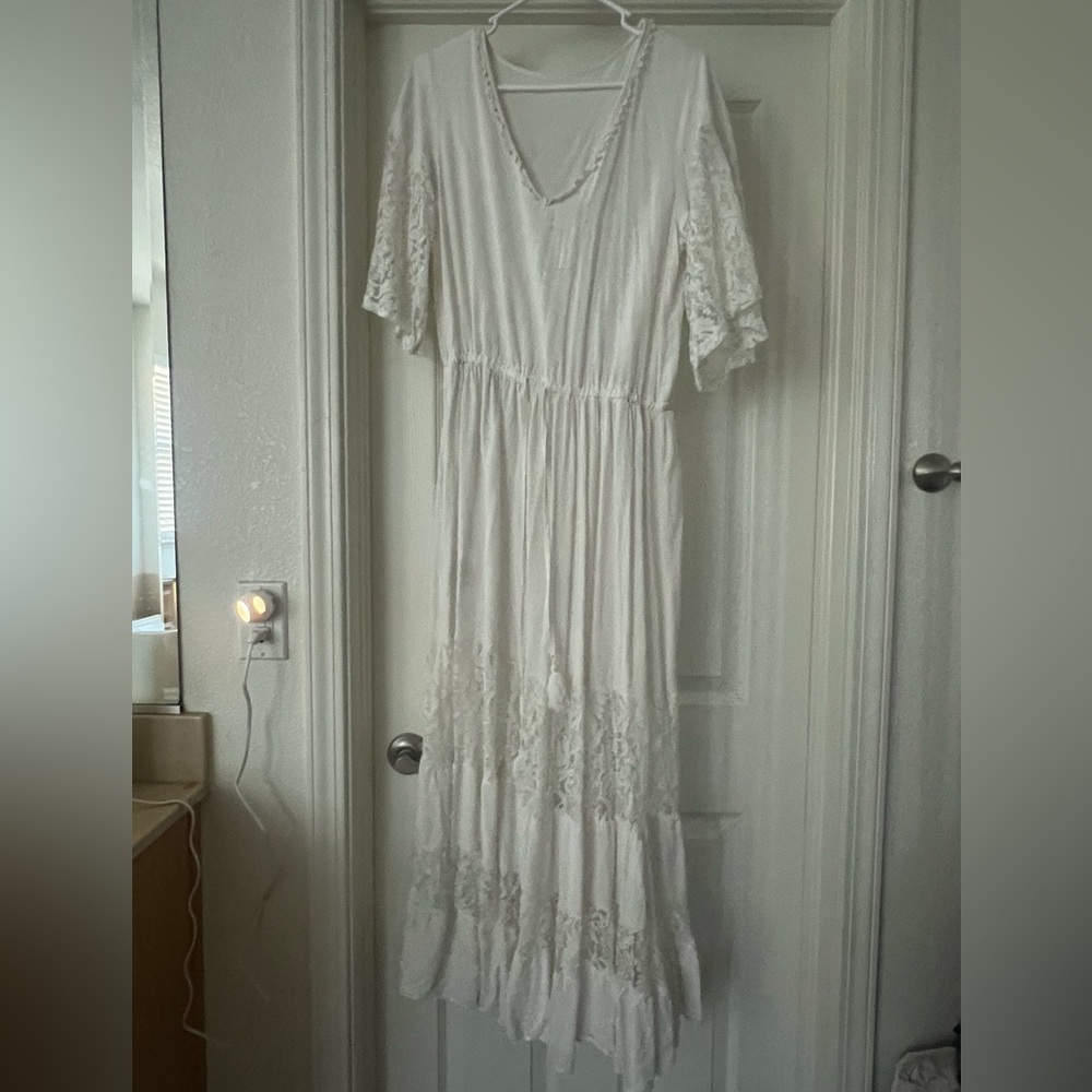 White lace dress